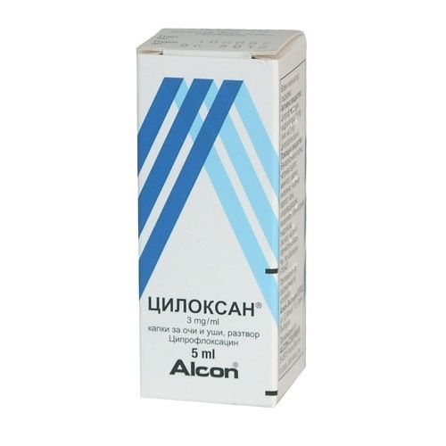 Цилоксан 3 mg / ml капки за очи и уши, разтвор х5 мл Alcon