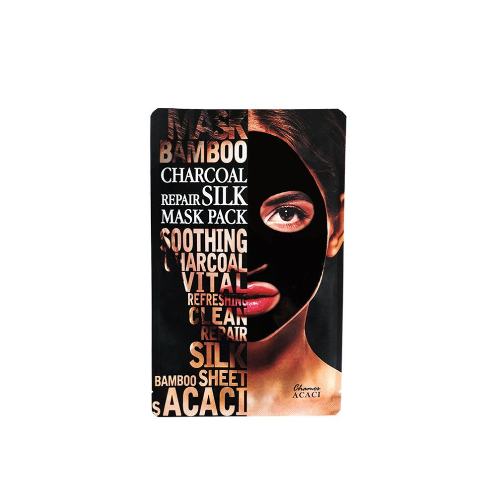 Chamos Cosmetic Acaci Почистваща маска за лице с бамбуков въглен и пептиди x23 мл