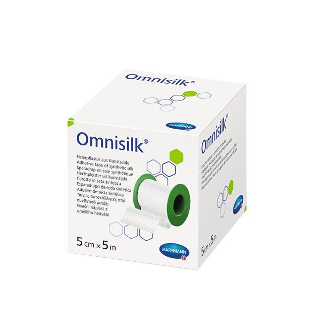 Hartmann Omnisilk Копринена фиксираща лента 5см x 5м х1 брой