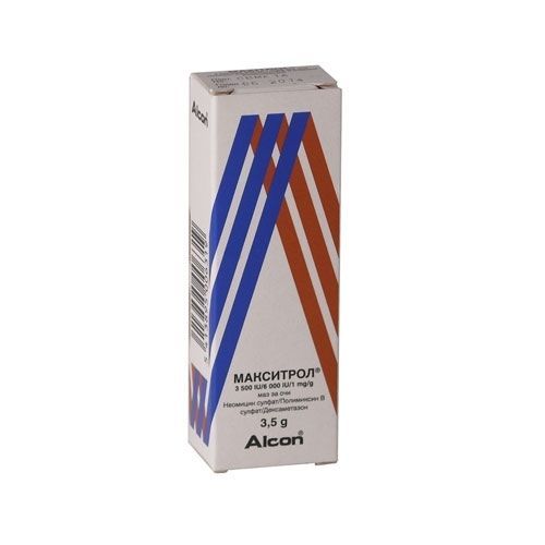 Макситрол 3 500 IU/6 000 IU/1 mg/g маз за очи х3,5 г Alcon