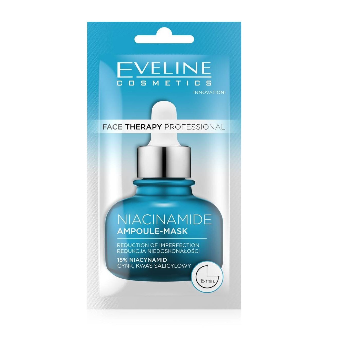 Eveline Face Therapy Niacinamide Маска за лице за мазна и комбинирана кожа x8 мл