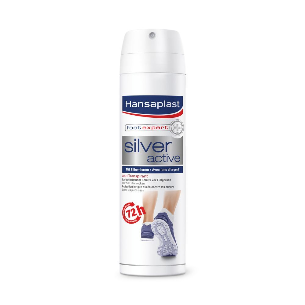 Hansaplast Silver Active Спрей за крака против изпотяване х150 мл