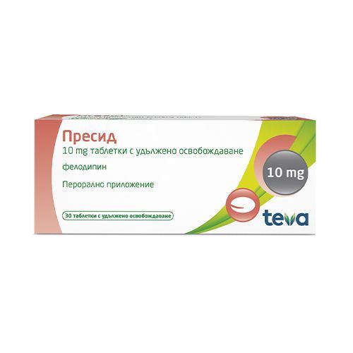 Пресид 10 mg х30 таблетки с удължено освобождаване Teva