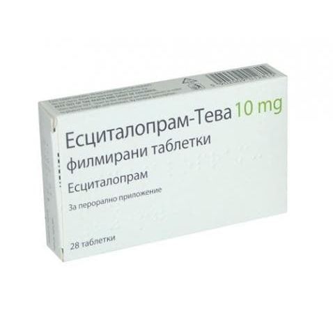 Есциталопрам Акорд 10 mg х28 филмирани таблетки Accord