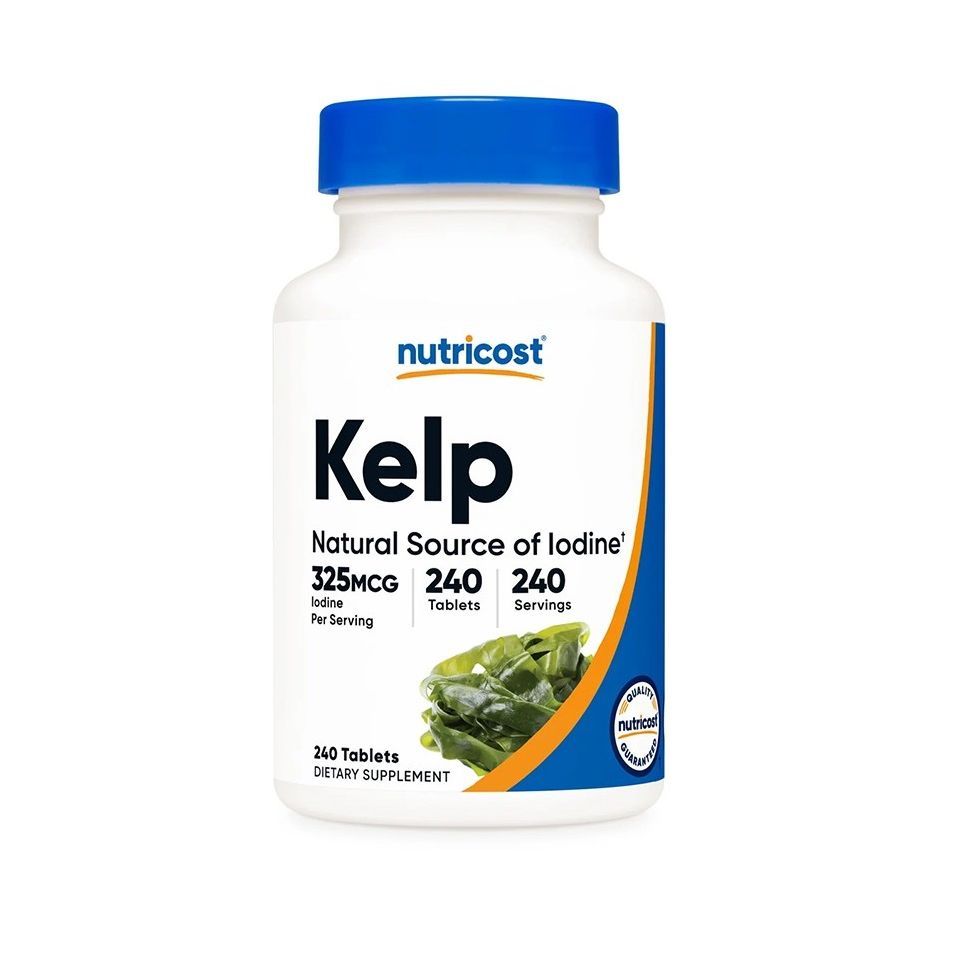 Келп за щитовидната жлеза х240 таблетки Nutricost