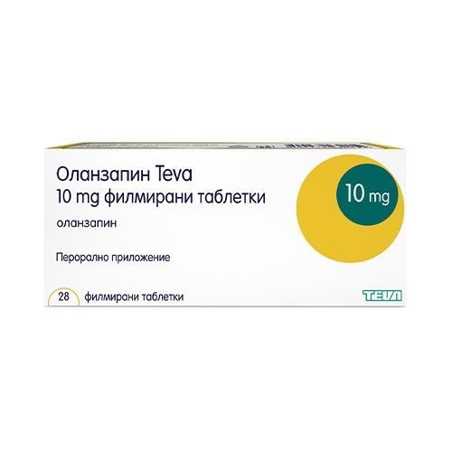 Оланзапин 10 мг x28 таблетки, Teva