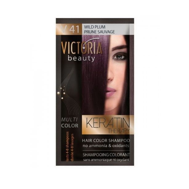 Victoria Beauty Multi Color Шампоан-оцветител за коса, цвят V41 Wild Plum х40 мл