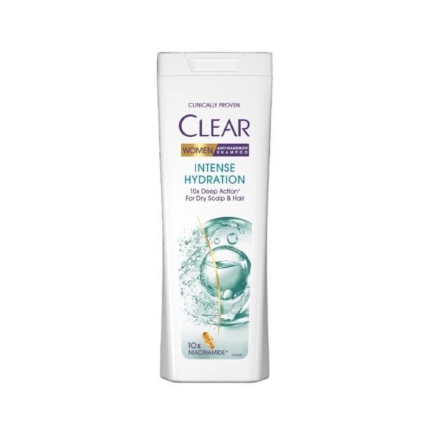 Clear Women Intense Hydration Шампоан против пърхот за суха коса и скалп с ниацинамид и екстракт от кактус х360 мл
