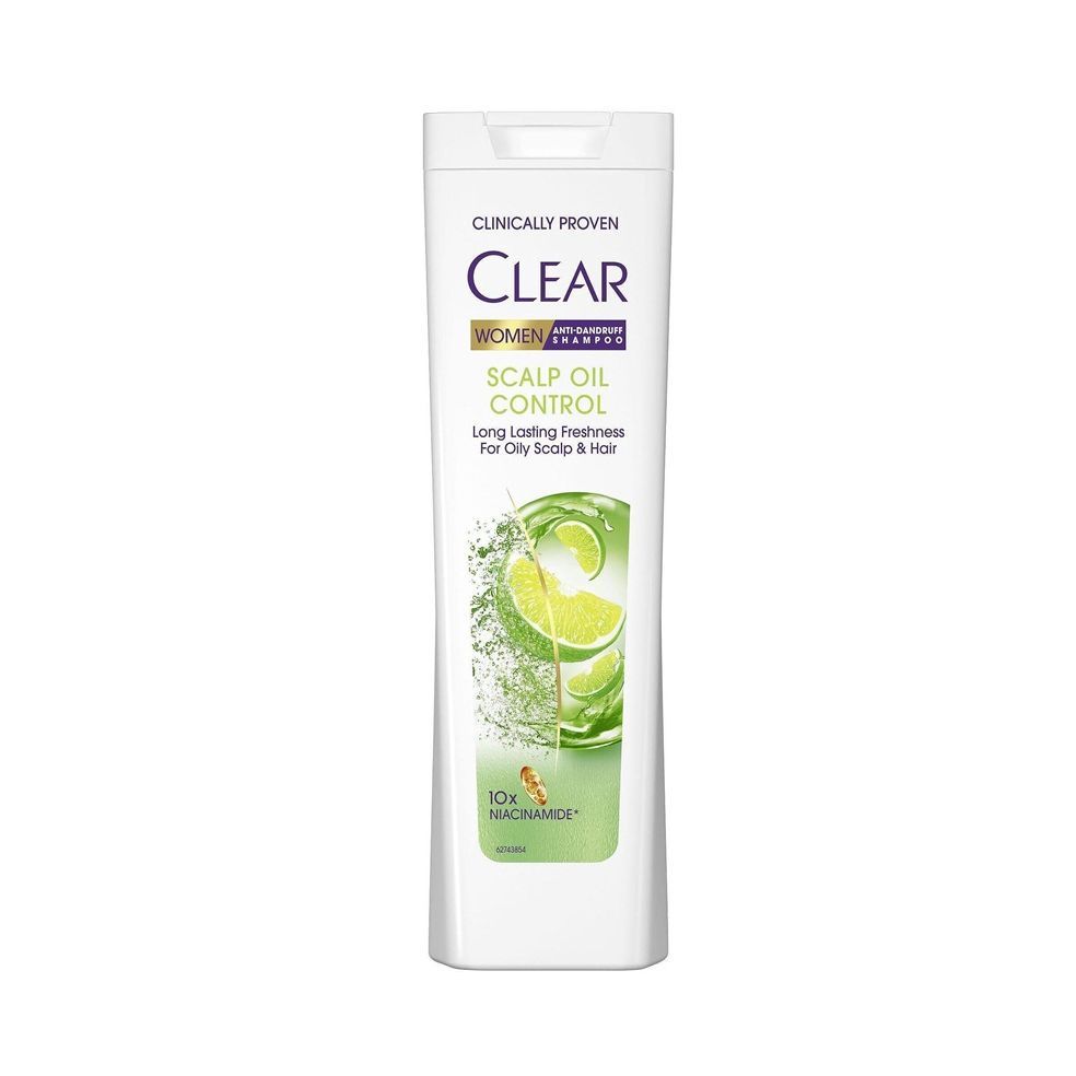 Clear Women Scalp Oil Control Шампоан против пърхот за мазна коса с лимон и ниацинамид х225 мл