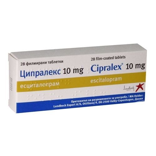 Ципралекс 10 mg х28 филмирани таблетки