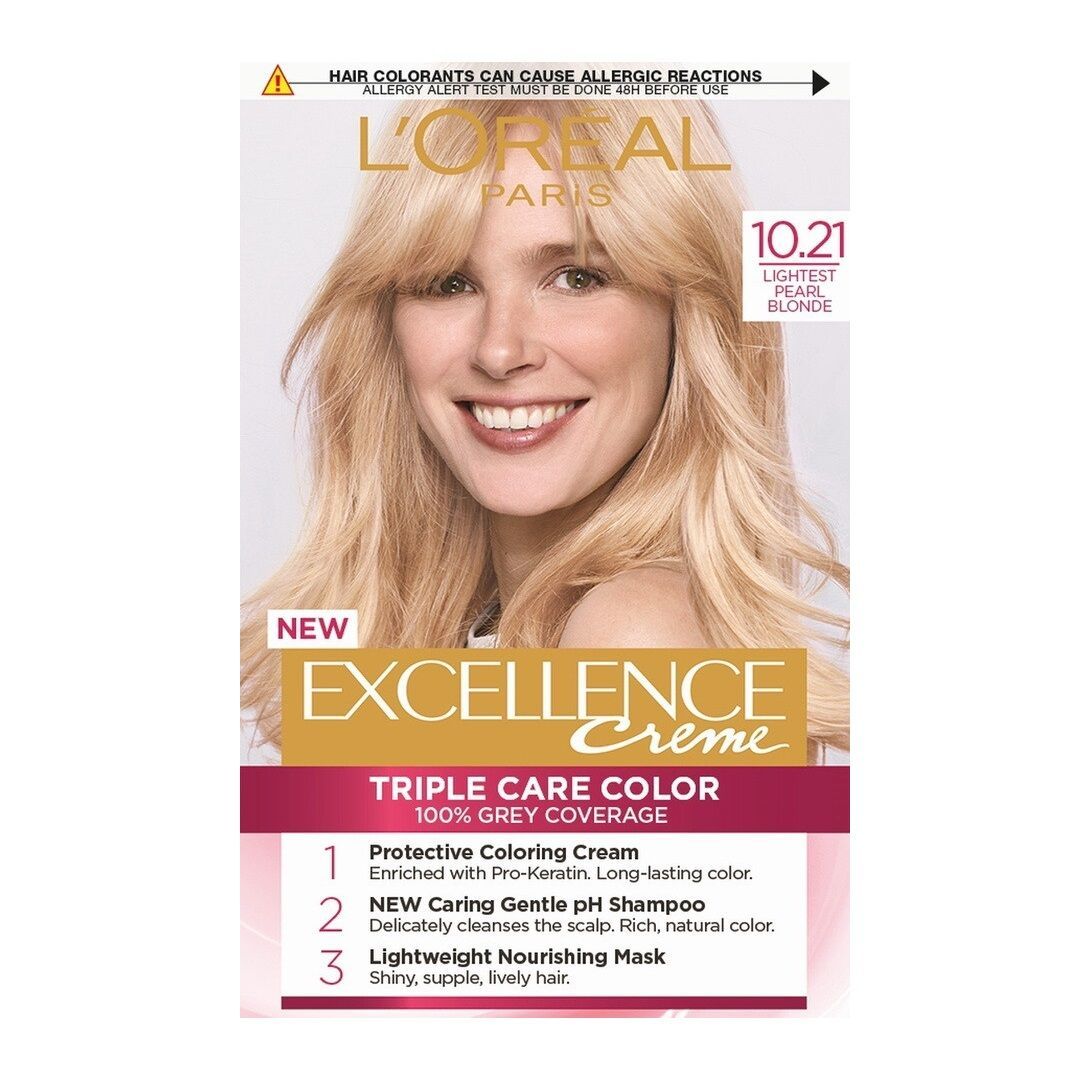 Loreal Paris Excellence Creme Крем Боя за Коса N10.21 Lightest Pearl Blonde