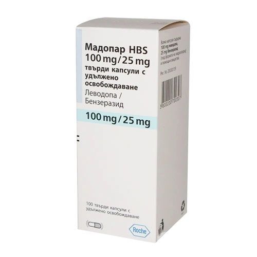 Мадопар HBS 100 mg/25 mg х30 твърди капсули с удължено освобождаване Riche