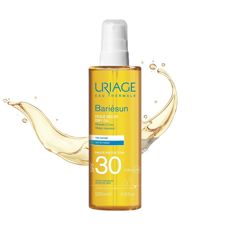 Uriage Bariesun Слънцезащитно сухо олио за тяло и коса за чувствителна кожа SPF30 x200 мл