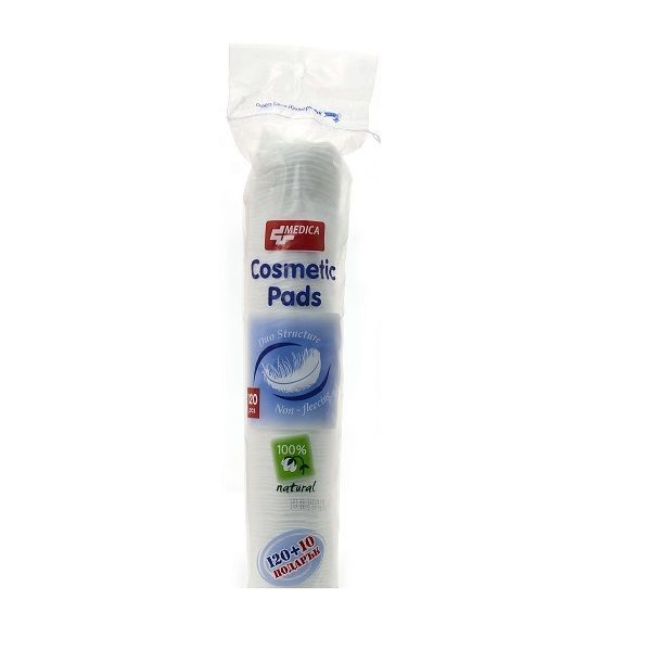 Medica Cosmetic Pads Козметични памучни тампони х120 броя