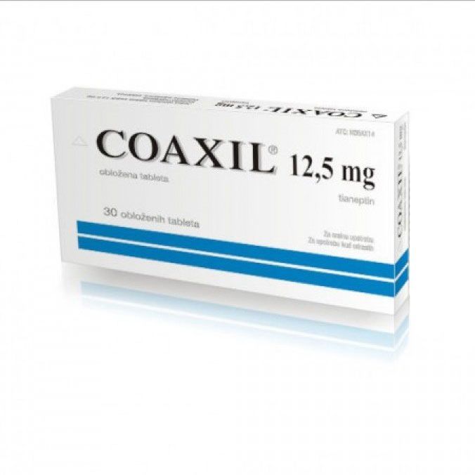 Коаксил 12,5 mg х30 обвити таблетки