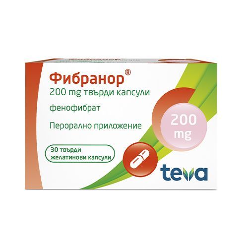 Фибранор 200 mg х30 твърди капсули