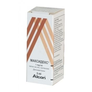 Максидекс 1 mg/ml капката очи, суспензия х5 мл Alcon