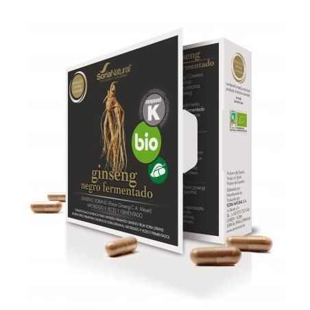 Ginseng Negro Fermentado Черен женшен, био x24 капсули Soria Natural