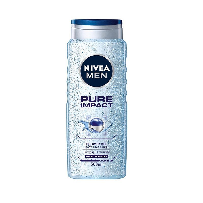 Nivea Men Pure Impact Душ-гел за тяло, лице и коса х500 мл