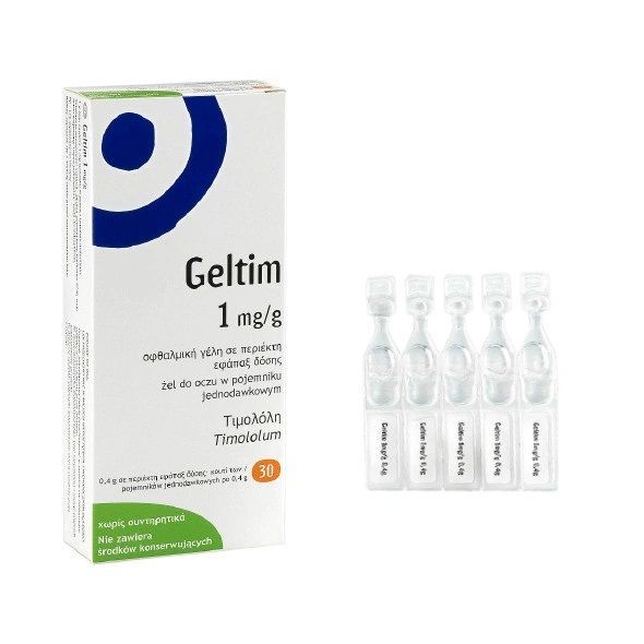 Гелтим 1 mg/g, гел за очи в еднодозова опаковка х30 дози