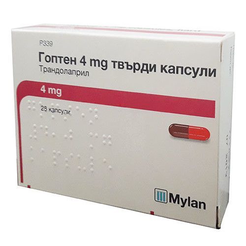 Гоптен 4 mg х28 твърди капсули Mylan