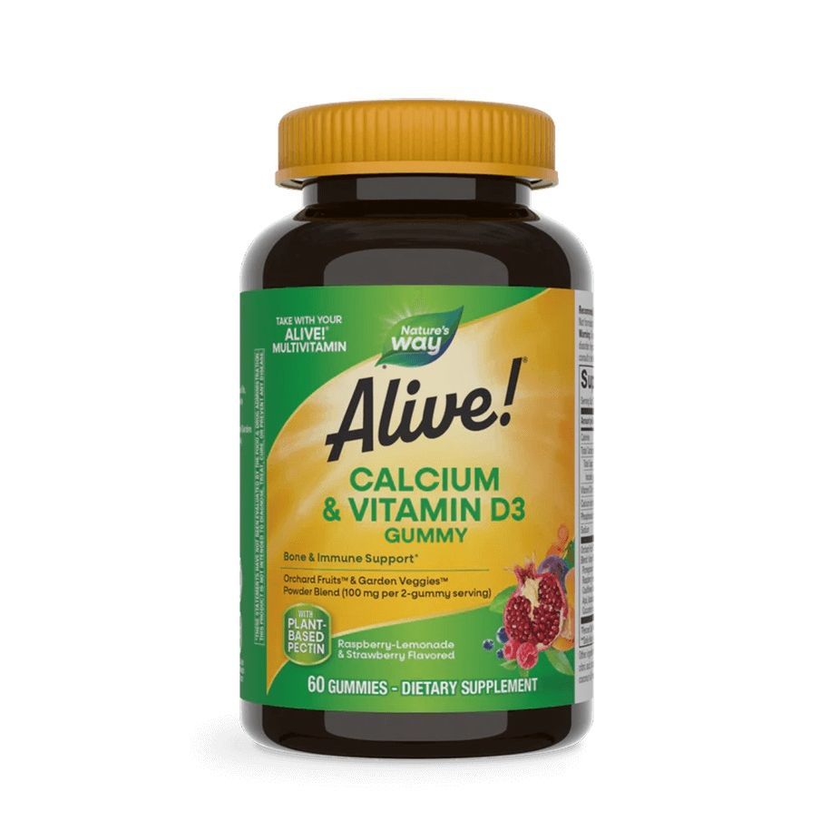 Alive Kалций и витамин D3 х60 дъвчащи таблетки Nature's Way