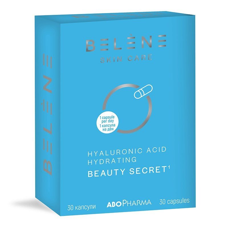 Belene Skin Care Hyaluronic Аcid За красива и здрава кожа с хиалуронова киселина х30 капсули, Abopharma