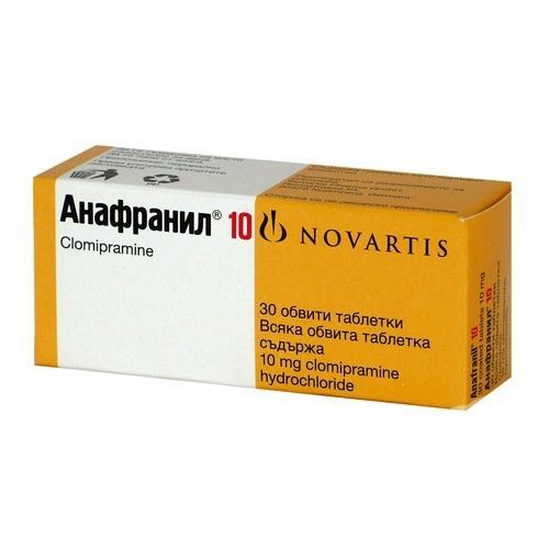 Анафранил 10 mg х30 обвити таблетки