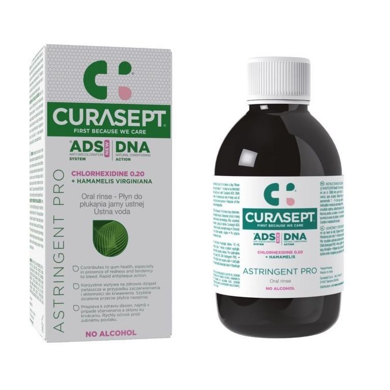 Curasept Astringent Pro Вода за уста с 0.2% хлорхексидин х200 мл