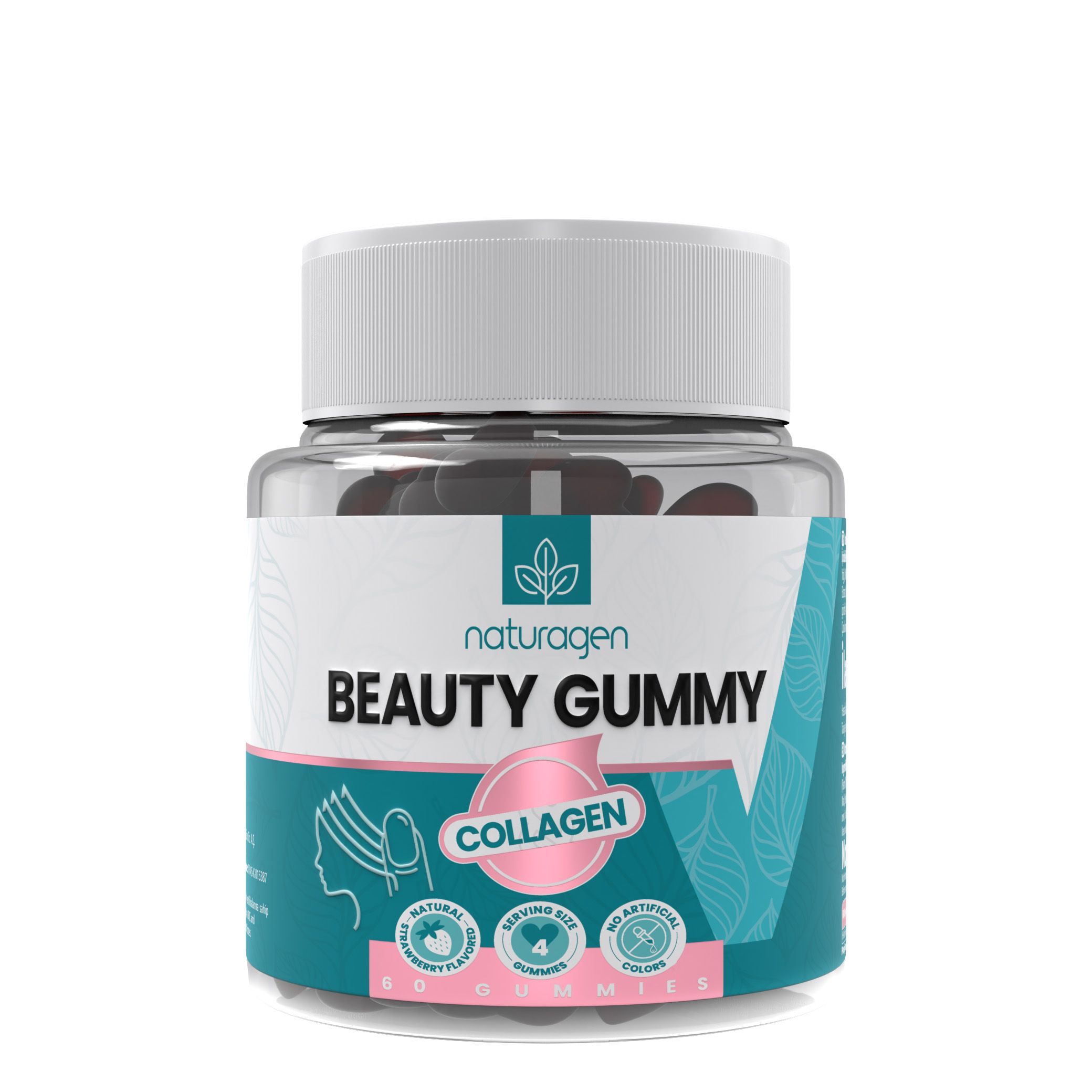 Beauty Gummies Колаген Желирани сърчица за красота и здраве х60 желирани таблетки Naturagen