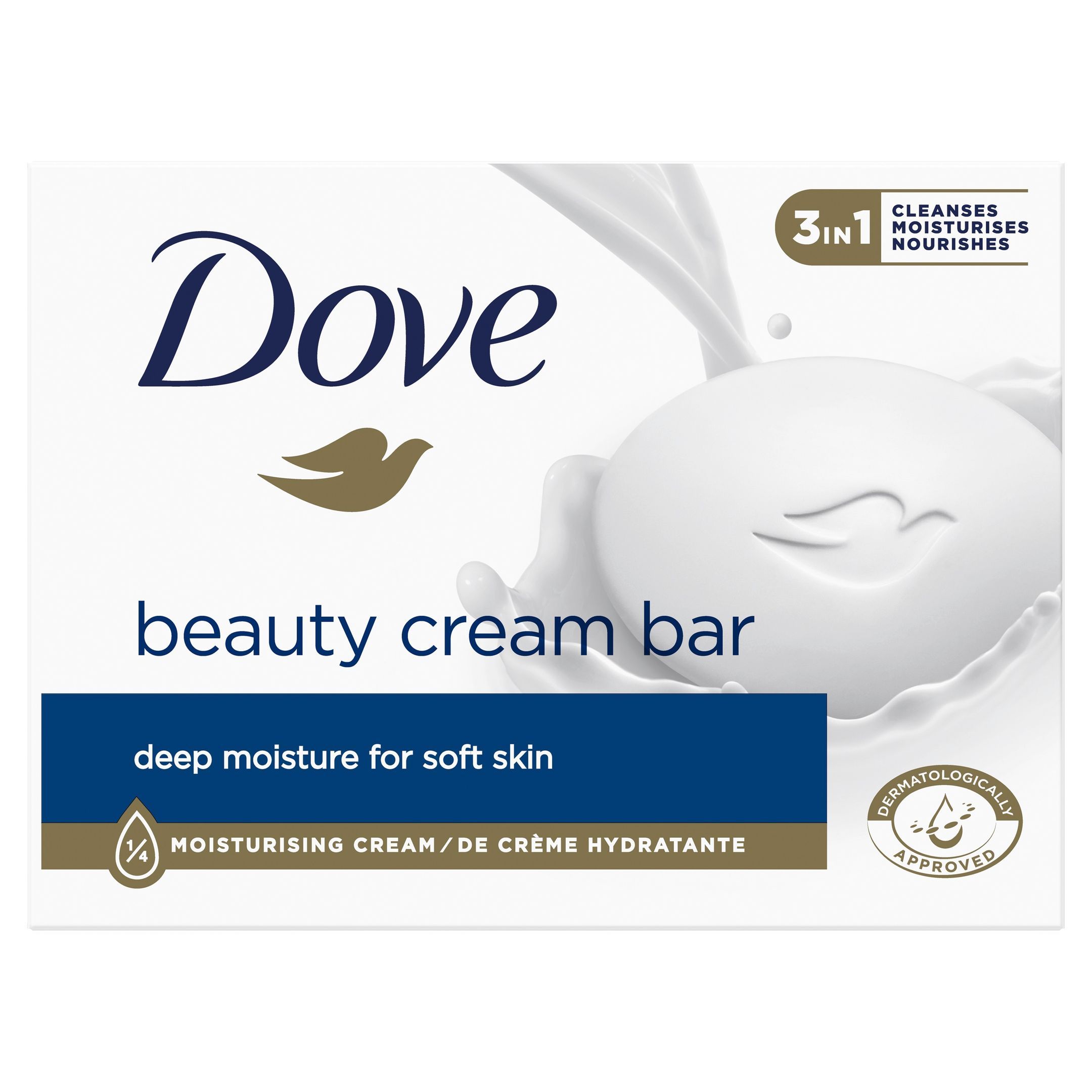 Dove Beauty Cream Bar Крем-сапун за лице, тяло и ръце x90 грама
