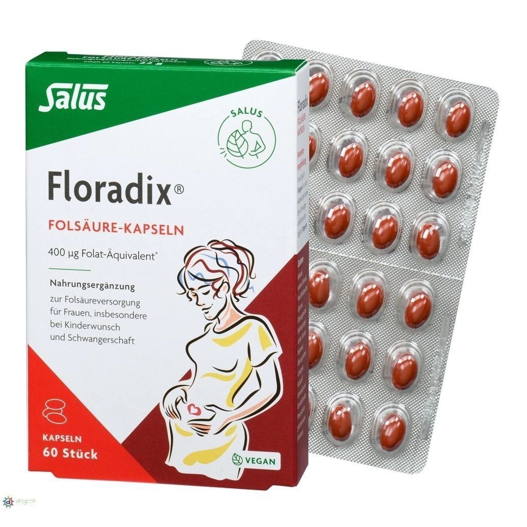 Floradix Фолиева киселина х60 капсули