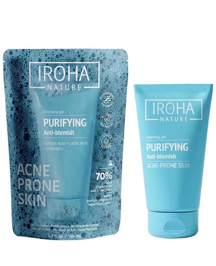 Iroha Nature Почистващ гел за лице със салицилова киселина х150 мл