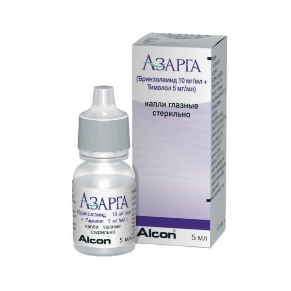 Азарга 10 mg/ml + 5 mg/ml капки за очи, суспензия х5 мл Alcon