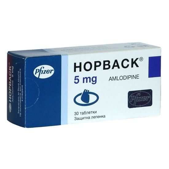 Норваск 5 mg х30 таблетки