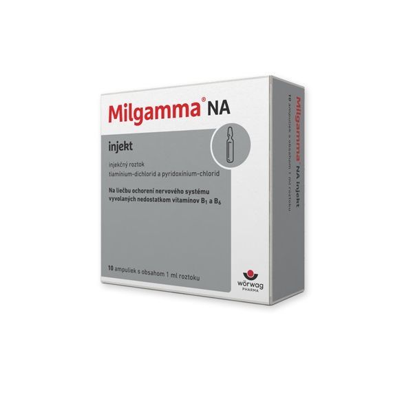 Милгамма NA Инжект 100 мг/50 мг 10 ампули x1 мл инжекционен разтвор Worwag Pharma