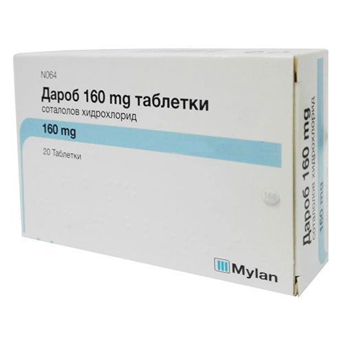 Дароб 160 mg х20 таблетки Mylan