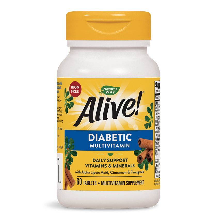 Alive Мултивитамини за диабетици х60 таблетки Nature’s Way
