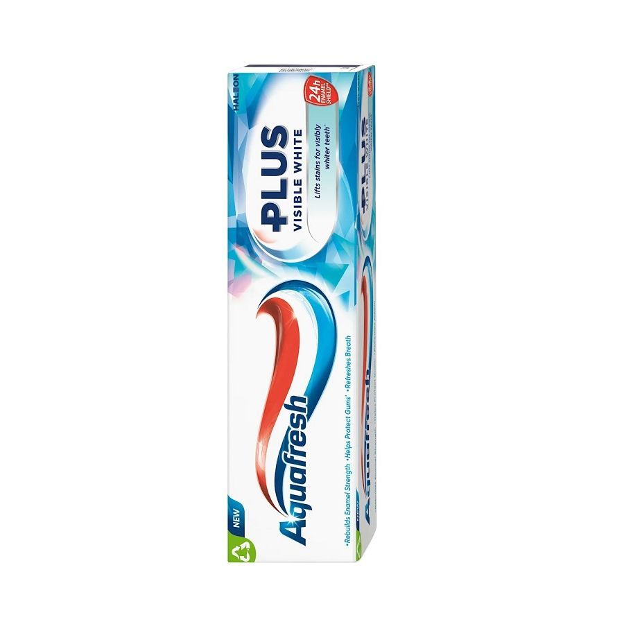 Aquafresh Plus Visible White Избелваща паста за зъби x75 мл