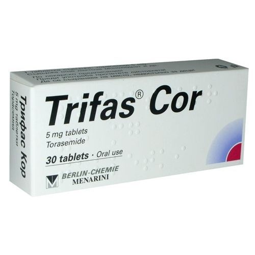 Трифас Кор 5 mg х30 таблетки