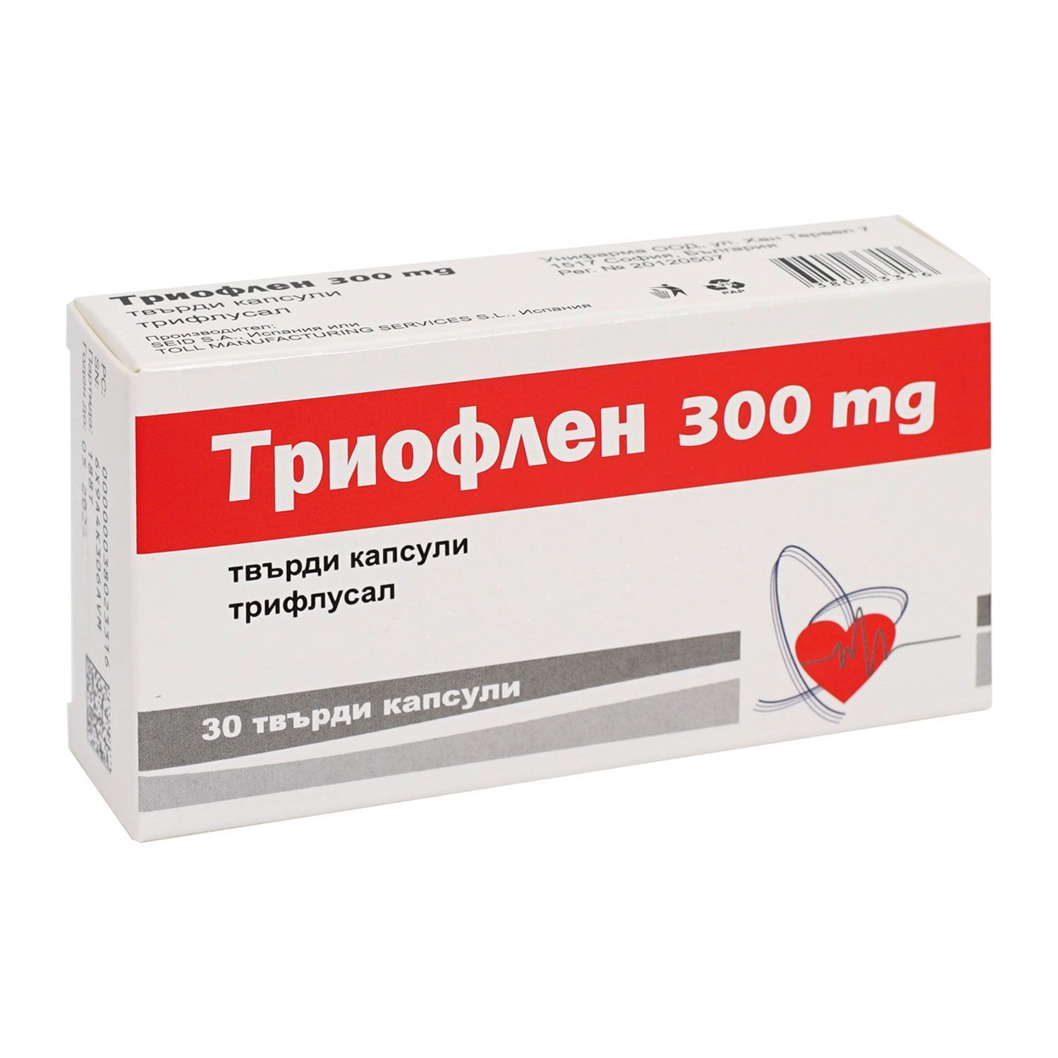 Триофлен 300 mg х30 твърди капсули
