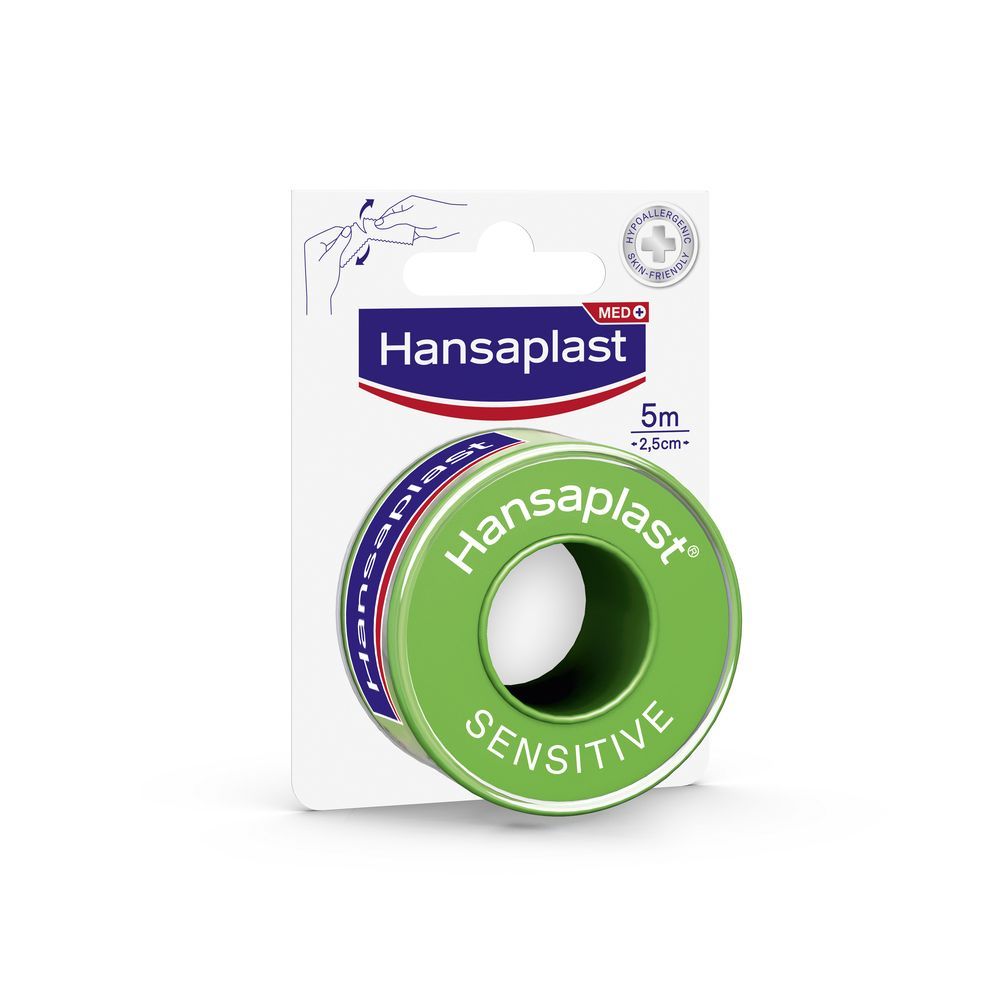 Hansaplast Хипоалергична фиксираща лента 2,5 см х5 метра