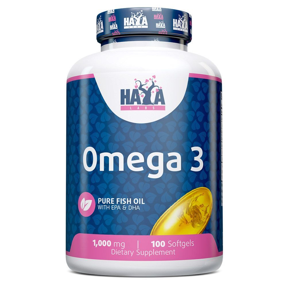 Омега 3 1000 мг х100 капсули Haya Labs