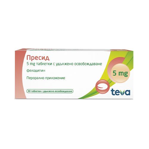 Пресид 5 mg х30 таблетки с удължено освобождаване Teva
