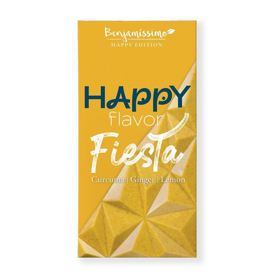 Benjamissimo Happy Fiesta Био веган кокосов десерт с куркума, джинджифил и лимоново масло х60 грама