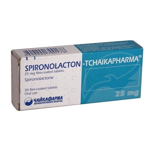 Спиронолактон-Чайкафарма 25 mg х30 филмирани таблетки