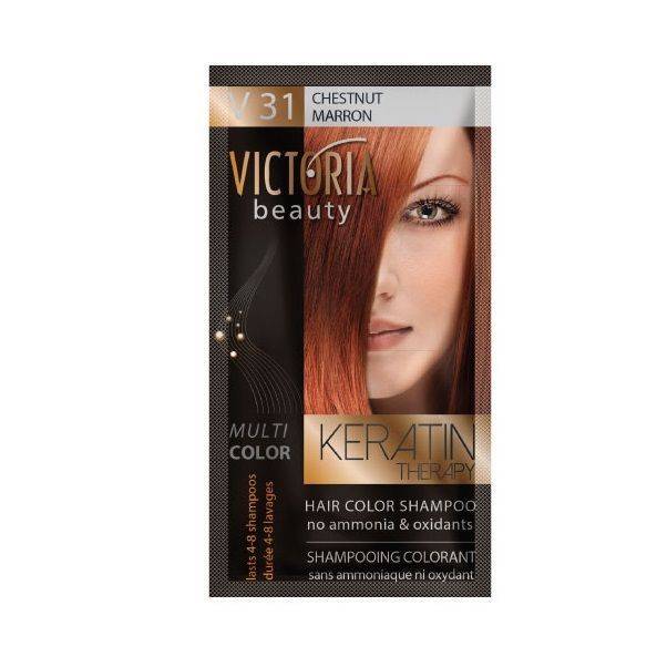 Victoria Beauty Multi Color Шампоан-оцветител за коса, цвят V31 Chestnut х40 мл