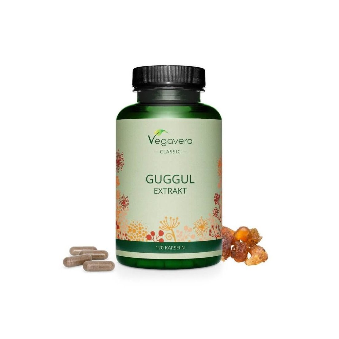 Guggul Extract Гугул в подкрепа на черния дроб и щитовидната жлеза x120 капсули, Vegavero