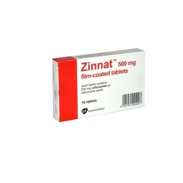 Зинат 500 mg х10 филмирани таблетки