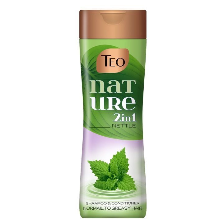 Teo Nature 2 in 1 Nettle Шампоан и балсам с екстракт от коприва за мазна коса x350 мл